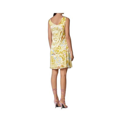 Versace Barocco-Printed Mini Dress