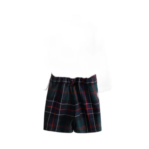 Tartan Short And Shirt Set