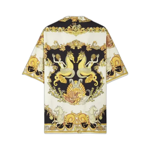 Versace Theatre Print Short-Sleeved Shirt