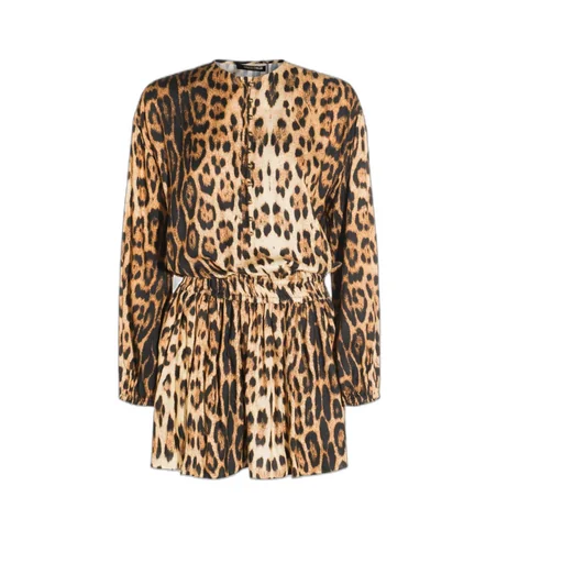 Roberto Cavalli Print Short Dress