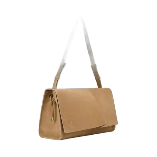 Large Baggy Suede Shoulder Bag