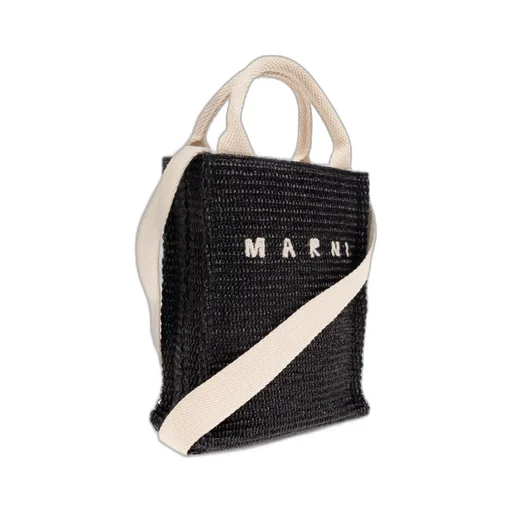 Marni Logo Embroidered Shoulder Bag