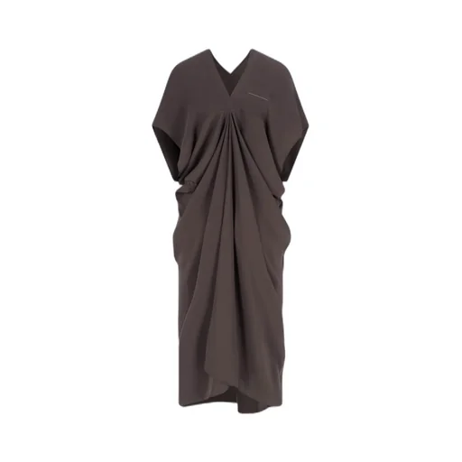 Mm6 Maison Margiela V-Neck Dress