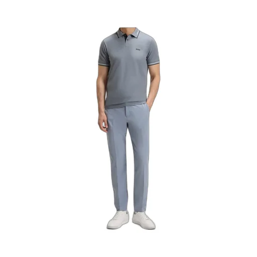 Contrasting-Trim Polo Shirt