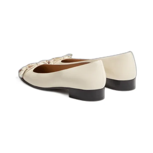 Valentino Vlogo Signature Tassel Embellished Slip-On Ballet Flats