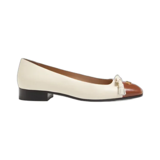 Valentino Vlogo Signature Tassel Embellished Slip-On Ballet Flats