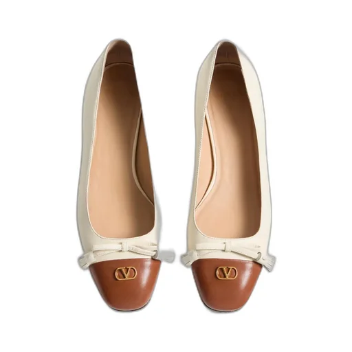Valentino Vlogo Signature Tassel Embellished Slip-On Ballet Flats