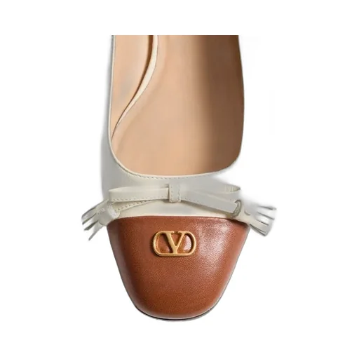 Valentino Vlogo Signature Tassel Embellished Slip-On Ballet Flats