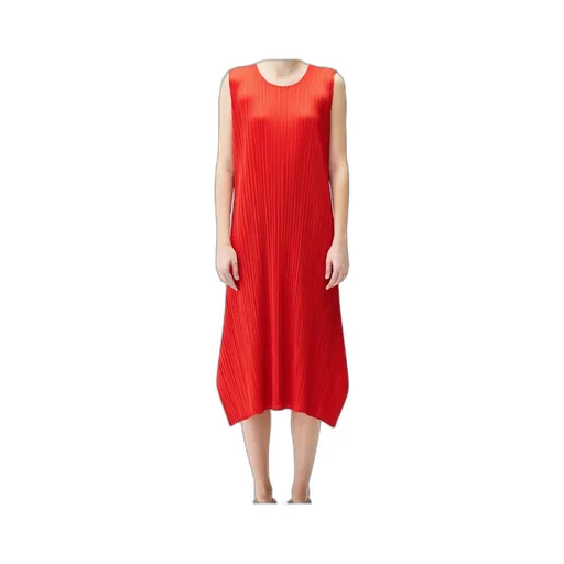 Pleats Please Issey Miyake Pleated Sleeveless Dress