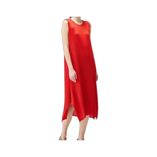 Pleats Please Issey Miyake Pleated Sleeveless Dress