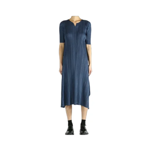 Pleats Please Issey Miyake Mellow Pleats A-Line Dress