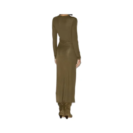 Isabel Marant Toile Jelina Long Draped Jersey Dress