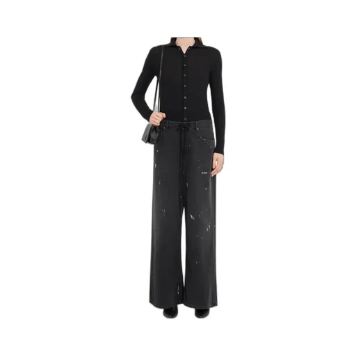 Mm6 Maison Margiela Wide Leg Jeans