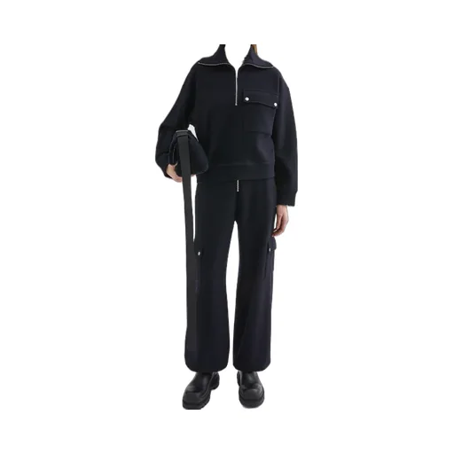 Jil Sander Felt Half-Zip Jumper