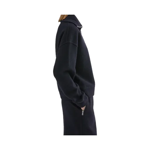 Jil Sander Felt Half-Zip Jumper