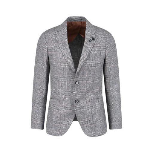 Lardini Single Breasted Checked Blazer