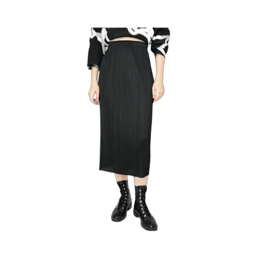 Pleats Please Issey Miyake Pleated Midi Skirt