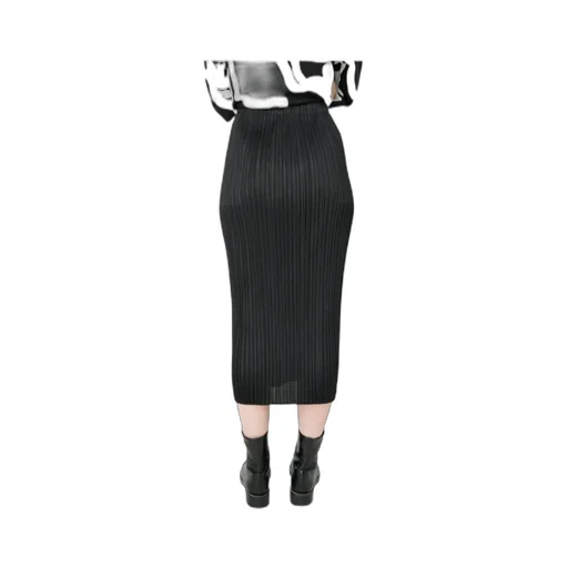 Pleats Please Issey Miyake Pleated Midi Skirt