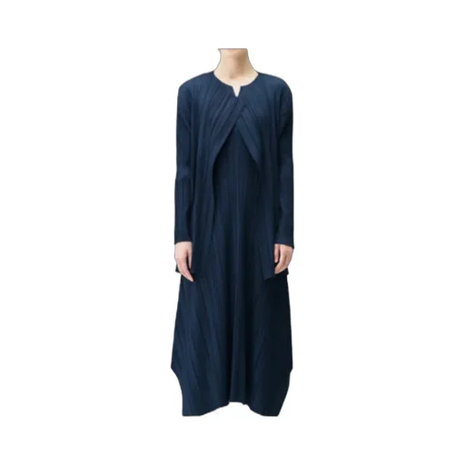 Pleats Please Issey Miyake Mellow Pleats Coat