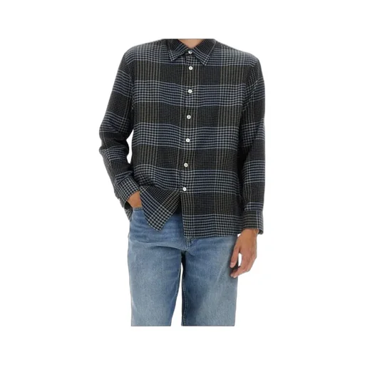 Sunflower Check Detailed Long-Sleeved Shirt