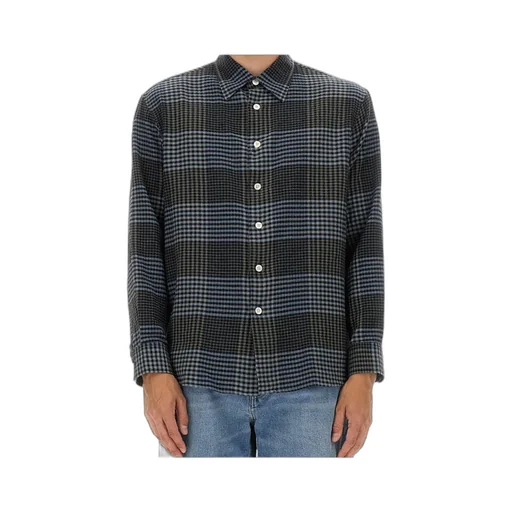 Sunflower Check Detailed Long-Sleeved Shirt