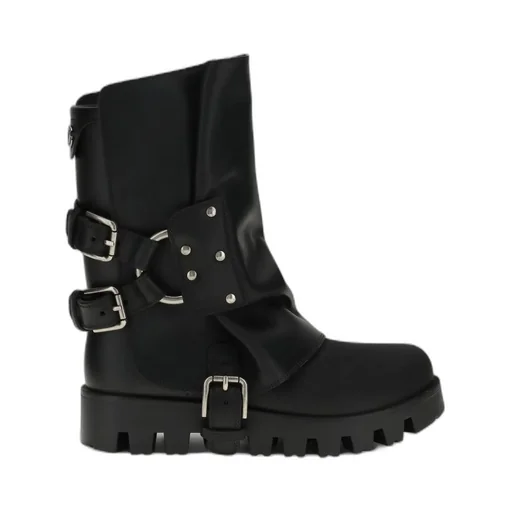 Dolce & Gabbana Buckle Detailed Ankle Boots