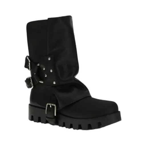 Dolce & Gabbana Buckle Detailed Ankle Boots