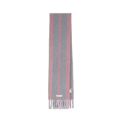 Marni Striped Fringed Scarf