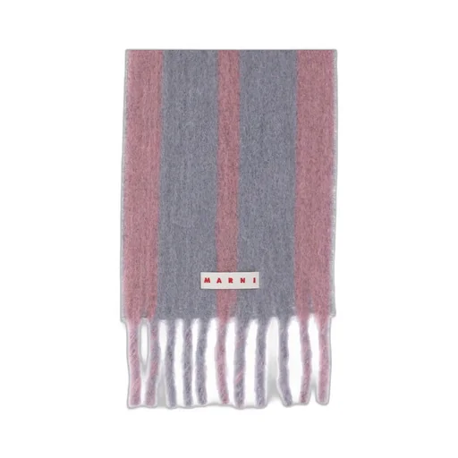 Marni Striped Fringed Scarf
