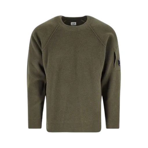 C.P. Company Logo Patch Crewneck Jumper