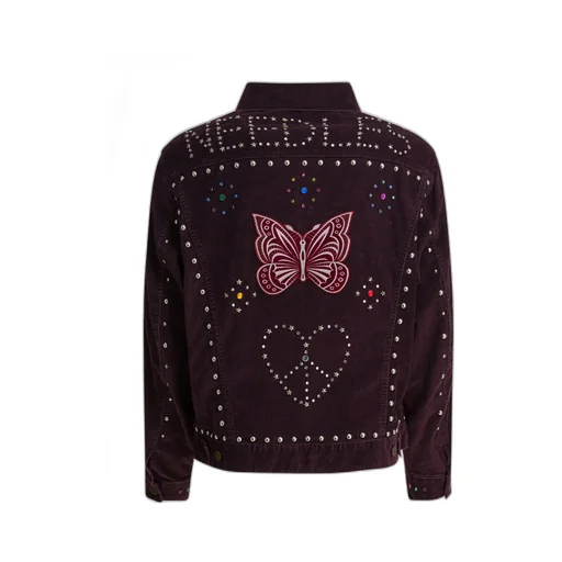 Needles Embellished Buttoned Corduroy Jacket