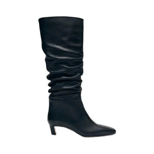 50Mm Kalila Slouch Calf Leather Boots