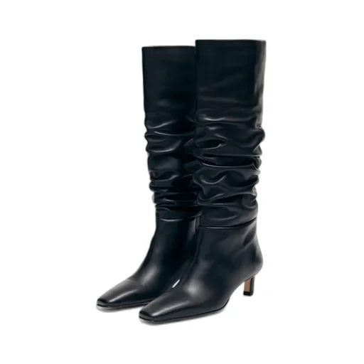 50Mm Kalila Slouch Calf Leather Boots