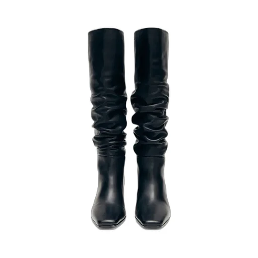 50Mm Kalila Slouch Calf Leather Boots