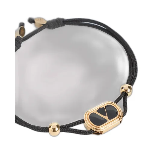 Gold-Tone Black-Stone Bracelet