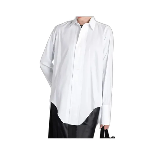 Maison Margiela Curved-Hem Long Sleeved Shirt