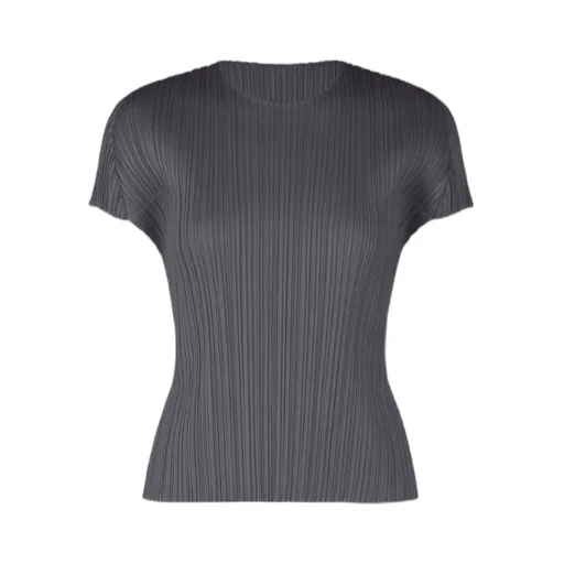 Pleated Short-Sleeved Top