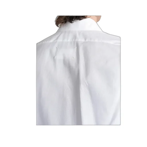 Maison Margiela Curved-Hem Long Sleeved Shirt