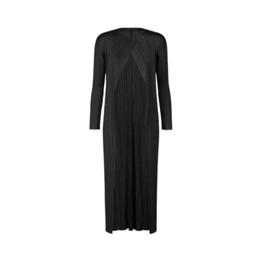 Pleats Please Issey Miyake Pleated Long Coat