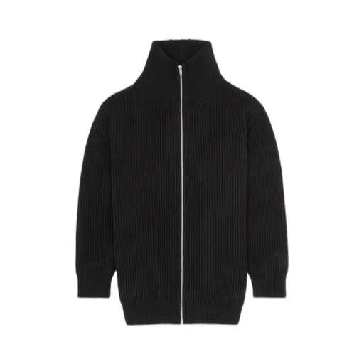 Mm6 Maison Margiela Ribbed Knit Cardigan Dress