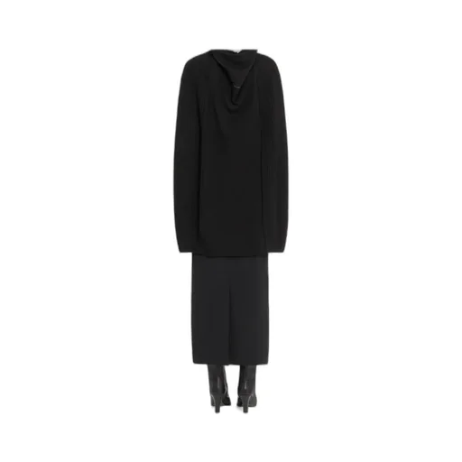 Mm6 Maison Margiela Ribbed Knit Cardigan Dress