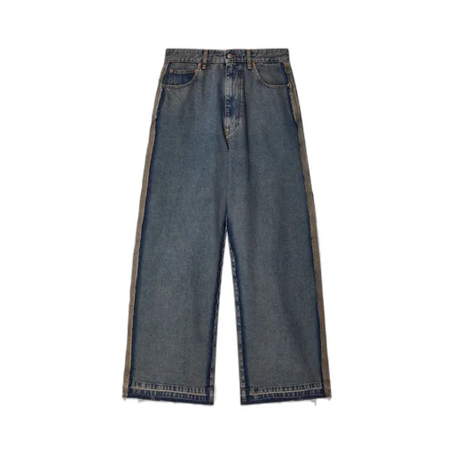 Mm6 Maison Margiela Wide-Leg Panel Jeans