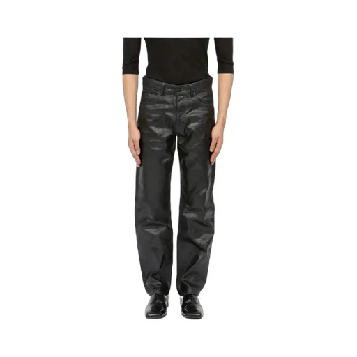 Waxed-Effect Jeans