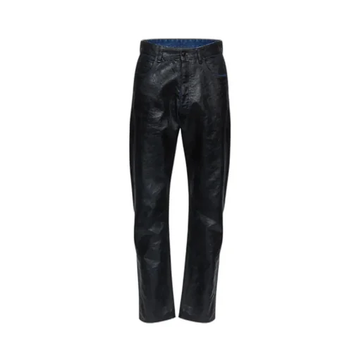 Waxed-Effect Jeans
