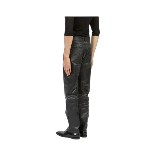 Waxed-Effect Jeans