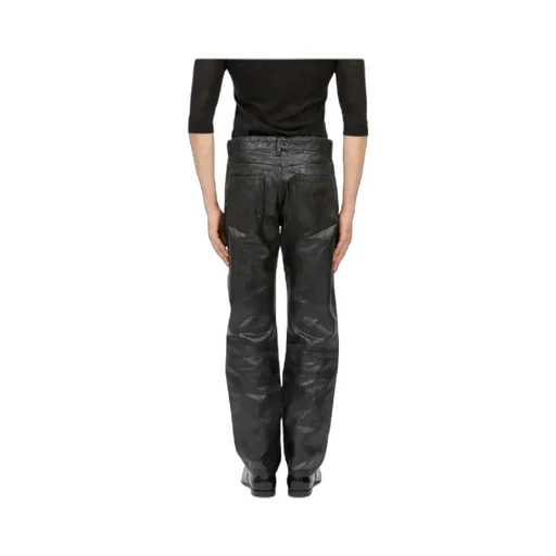 Waxed-Effect Jeans