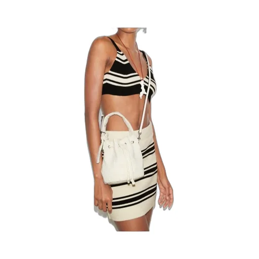 Cotton-Blend Bucket Bag