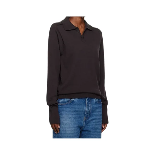 Studio Nicholson Polo Collar Merino Sweater