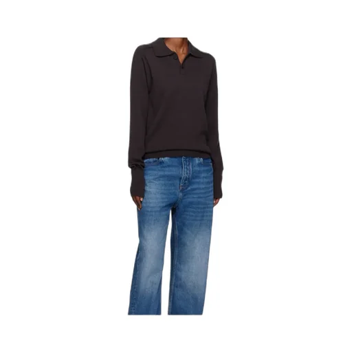 Studio Nicholson Polo Collar Merino Sweater