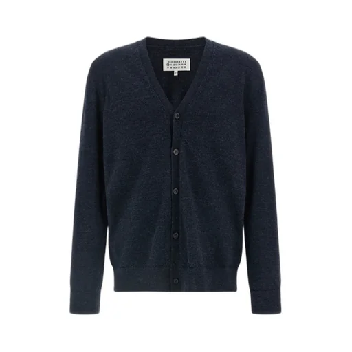 Elbow-Patch V-Neck Cardigan